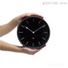 LEMNOS(レムノス)/　Riki Steel Clock(リキスティールクロック) 　電波時計 棒指標 ブラック