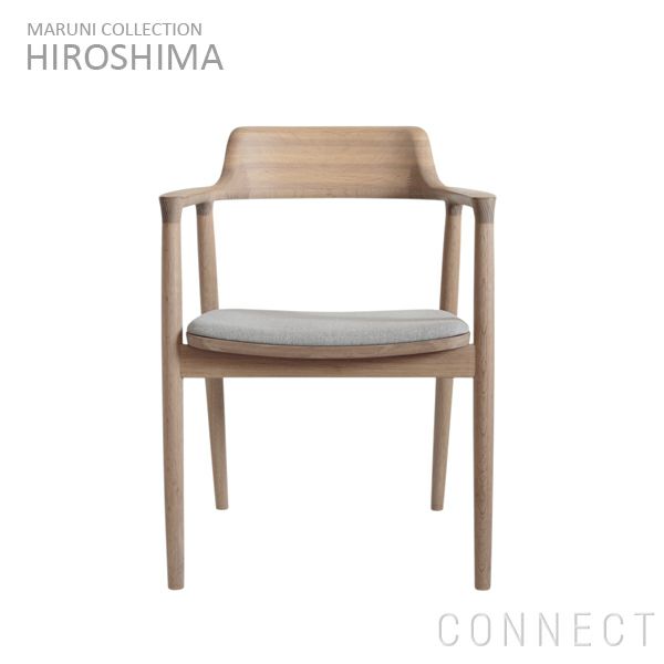 MARUNI COLLECTION (マルニコレクション)/ HIROSHIMA（ヒロシマ） アームチェア（張座）/M02 SAGA/オーク/オイル/ナチュラルホワイト