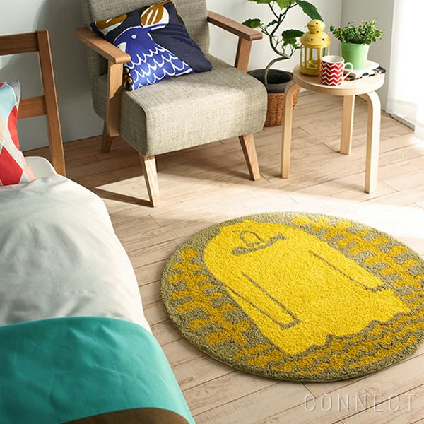 Masaru Suzuki（鈴木マサル）×NEXT HOME（ネクストホーム） / ラグマット サルモン 90×90cm