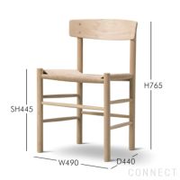 FREDERICIA（フレデリシア） / J39（モーエンセンチェア・シェーカーチェア） / オーク材・ソープ仕上げ