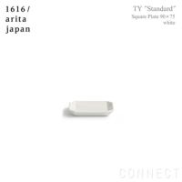 1616 / arita japan(イチロクイチロク / アリタジャパン) TY "Standard" スクエアプレート〈90×75〉ホワイト