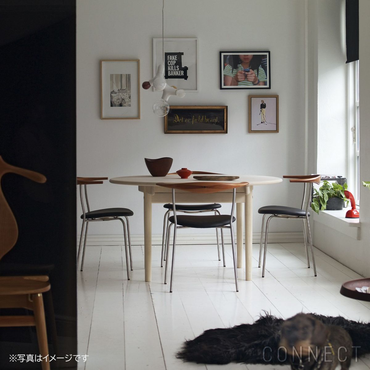 PP Mobler（PPモブラー） PP701 チェア / ウォルナット材・オイルフィニッシュ / エルモソフトレザー / ブラック