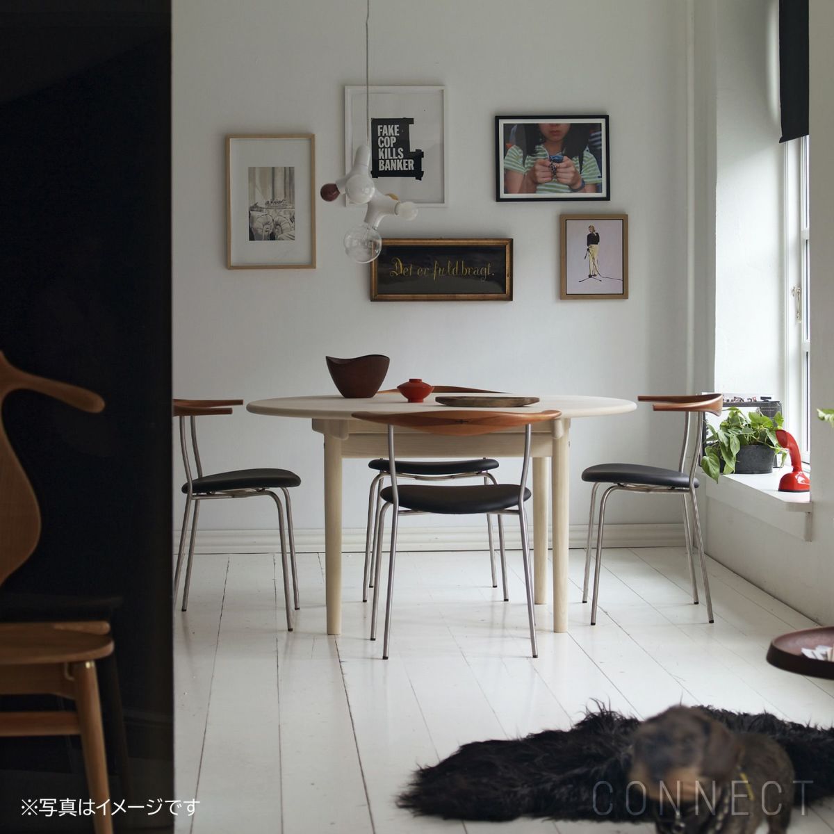 PP Mobler（PPモブラー） PP701 チェア / オーク材・ソープフィニッシュ / エルモソフトレザー / ブラック