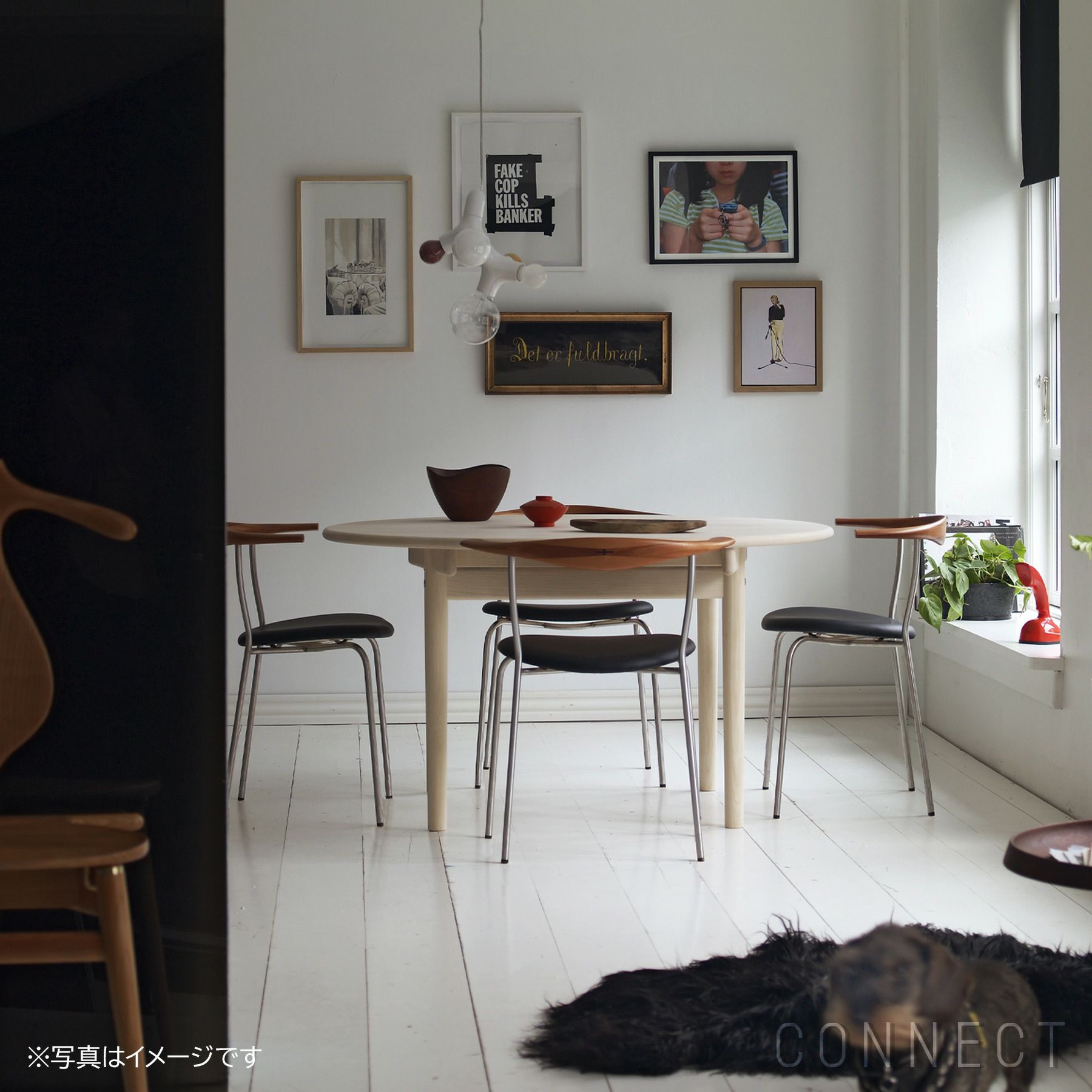 PP Mobler（PPモブラー） PP701 チェア / オーク材・ソープフィニッシュ / エルモソフトレザー / ブラック