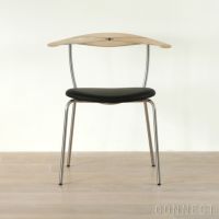 PP Mobler（PPモブラー） / PP701 チェア / アッシュ材・ソープフィニッシュ / エルモソフトレザー / ブラック