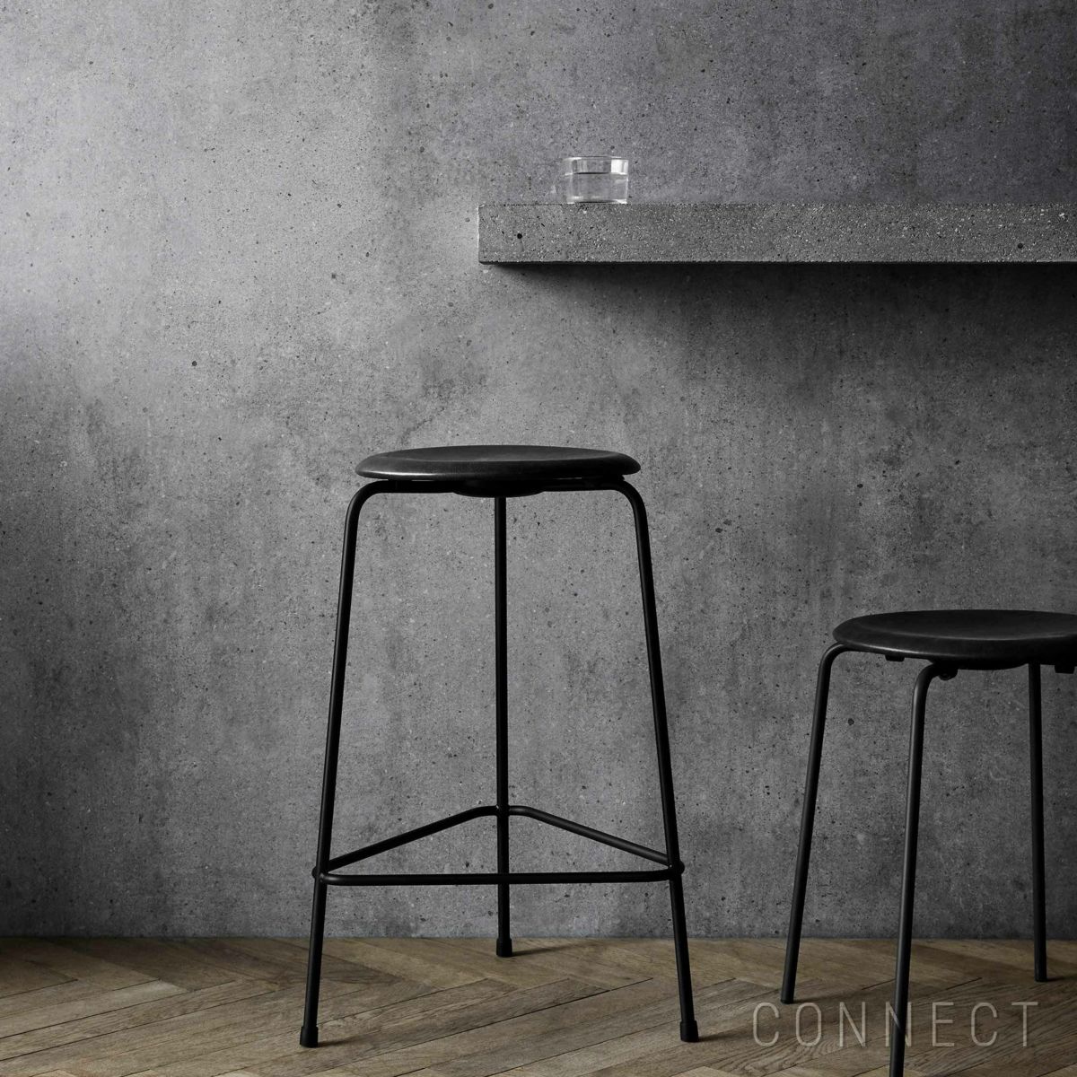 FRITZ HANSEN（フリッツ・ハンセン） / HIGH DOT（ハイドットスツール） / インテンスレザー / ブラック