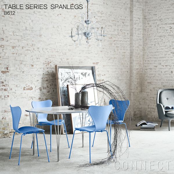 FRITZ HANSEN（フリッツ・ハンセン） / TABLE SERIES（テーブルシリーズ）B612 / スーパー楕円テーブル / ホワイト /  クローム脚《無料引取キャンペーン》