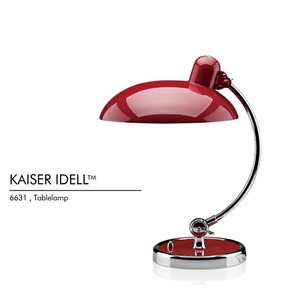 Fritz Hansen(フリッツ ハンセン)　KAISER IDELL(カイザー・イデル）　　　Luxus テーブルランプ・デスクスタンド ルビーレッド