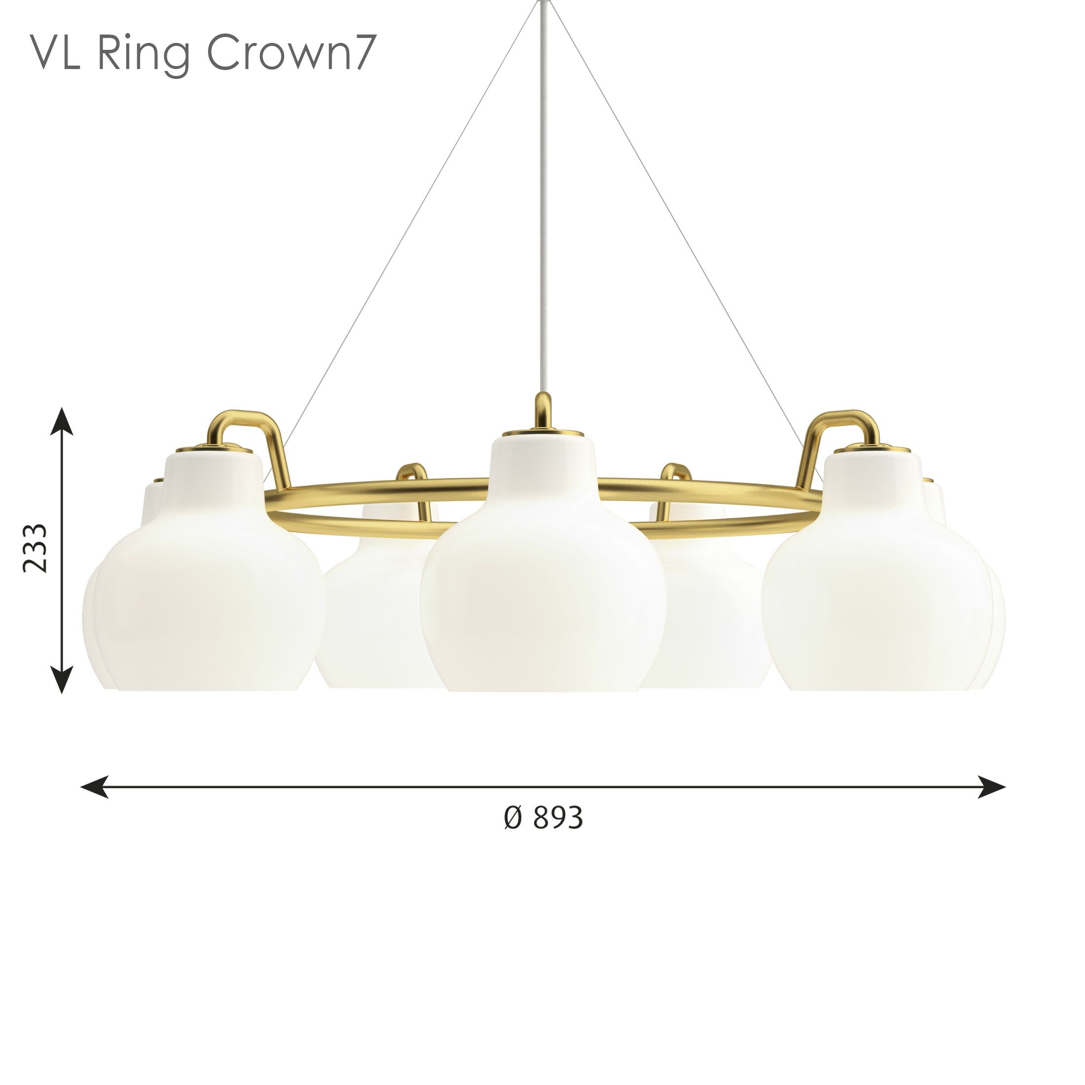 louis poulsen(ルイスポールセン) / VL Ring Crown 7（リングクラウン）ペンダントライト / 7灯