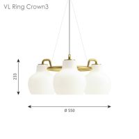 louis poulsen(ルイスポールセン) / VL Ring Crown 3（リングクラウン）ペンダントライト / 3灯