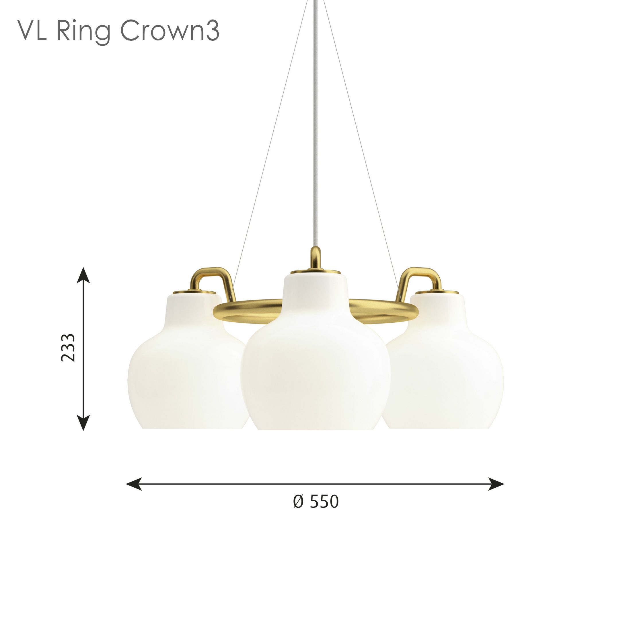 louis poulsen(ルイスポールセン) / VL Ring Crown 3（リングクラウン）ペンダントライト / 3灯