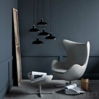 Fritz Hansen(フリッツ ハンセン)　EGG FOOT STOOL(エッグチェア用フットスツール)　Christianshavn(クリスチャンハウン)