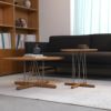 CARL HANSEN & SON （カール・ハンセン＆サン） E021 / EMBRACE LOUNGE TABLE / オーク材・オイル仕上げ・ステンレス脚 / φ48cm / コーヒーテーブル