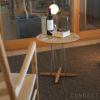 CARL HANSEN & SON （カール・ハンセン＆サン） E021 / EMBRACE LOUNGE TABLE / オーク材・オイル仕上げ・ステンレス脚 / φ48cm / コーヒーテーブル