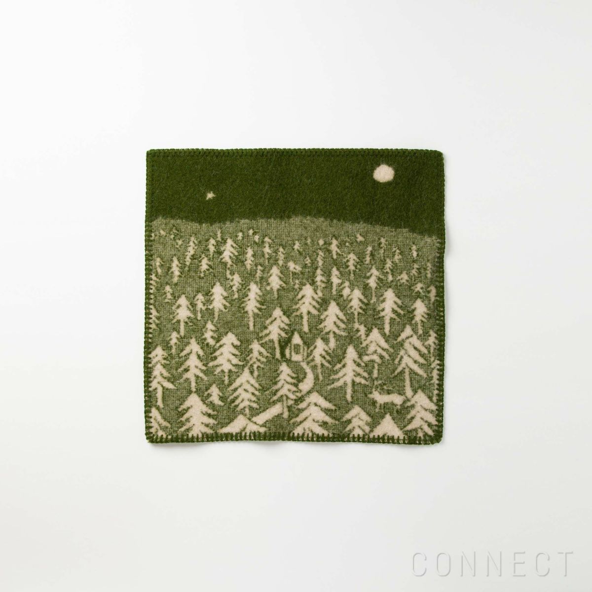 KLIPPAN（クリッパン）×mina perhonen（ミナ ペルホネン）　ウールシートブランケット 〈HOUSE IN THE FOSREST〉