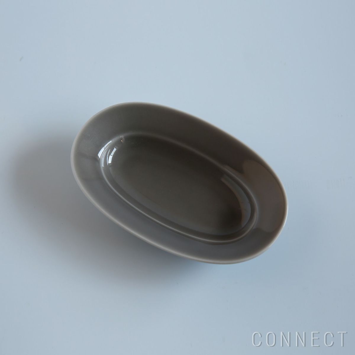 yumiko iihoshi porcelain （イイホシユミコ）/ Oval plate SS / オーバルプレート (mist beige)