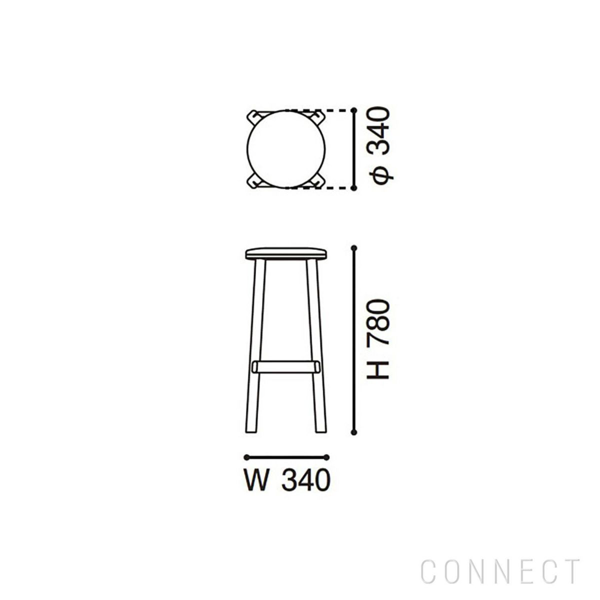 KARIMOKU NEW STANDARD（カリモク ニュースタンダード） / ARCHIVE BARSTOOL PAD High（アーカイブバースツールパッドハイ)