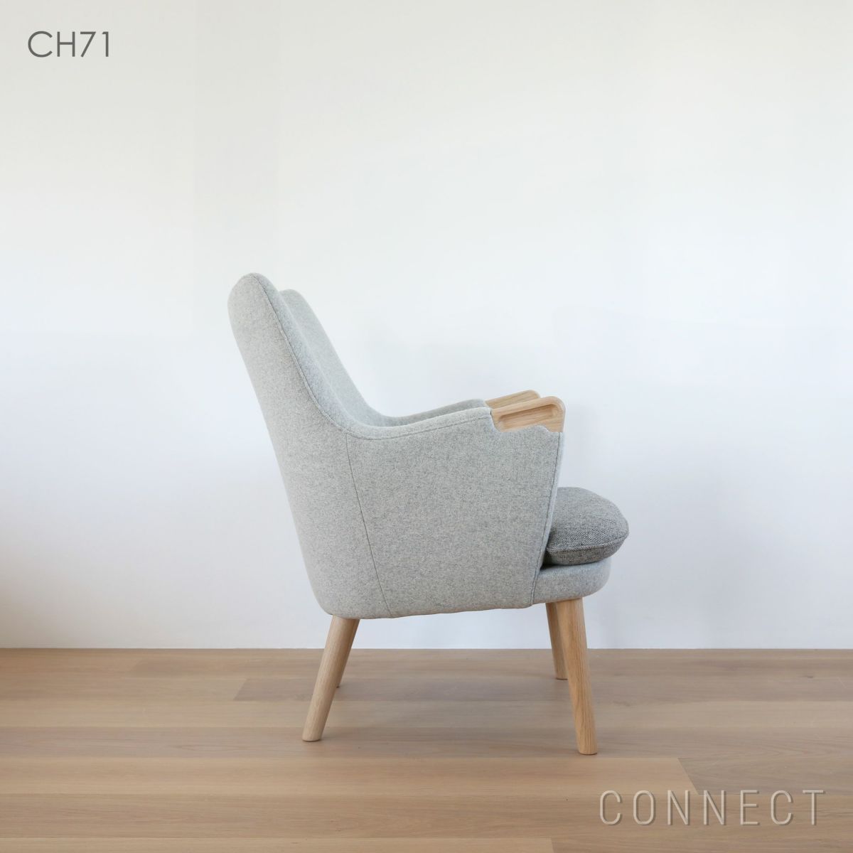 CARL HANSEN&SON （カールハンセン＆サン） CH71 / 復刻ミニベアチェア / オーク・ホワイトオイル仕上げ / イージーチェア