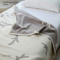 KLIPPAN（クリッパン）×mina perhonen（ミナ ペルホネン） CORAL シングル　コットンブランケット　140×180cm