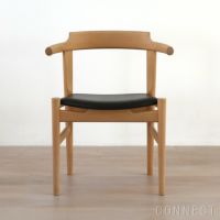 PP Mobler（PPモブラー） PP58 チェア / ビーチ材・ソープフィニッシュ / エルモソフトレザー / ブラック