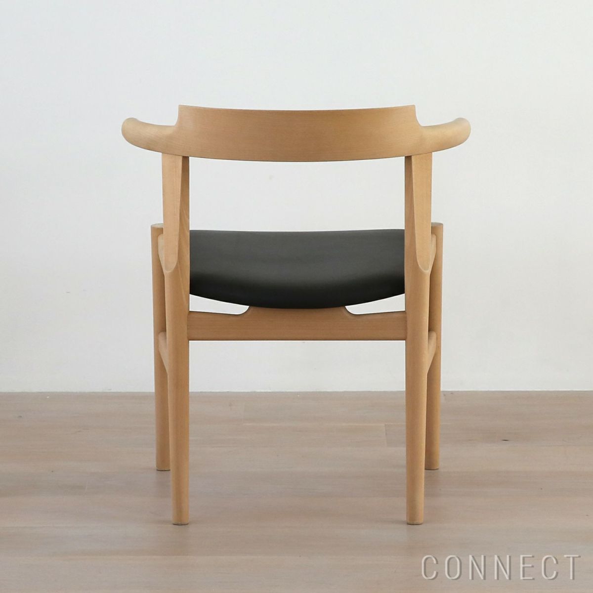 PP Mobler（PPモブラー） PP58 チェア / ビーチ材・ソープフィニッシュ / エルモソフトレザー / ブラック