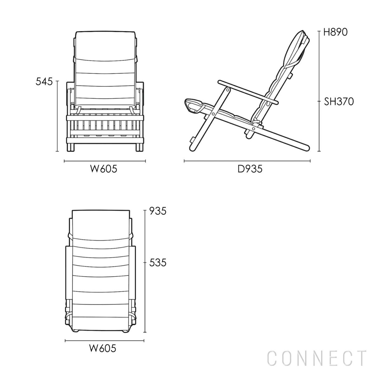 CARL HANSEN&SON （カールハンセン＆サン） BM5568 / DECK CHAIR SERIES デッキチェア（クッション付き） / チーク材