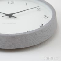 LEMNOS ( レムノス )/Campagne(カンパーニュ) グレー/オーク・ウレタン塗装 掛け時計 電波時計【CONNECT別注】