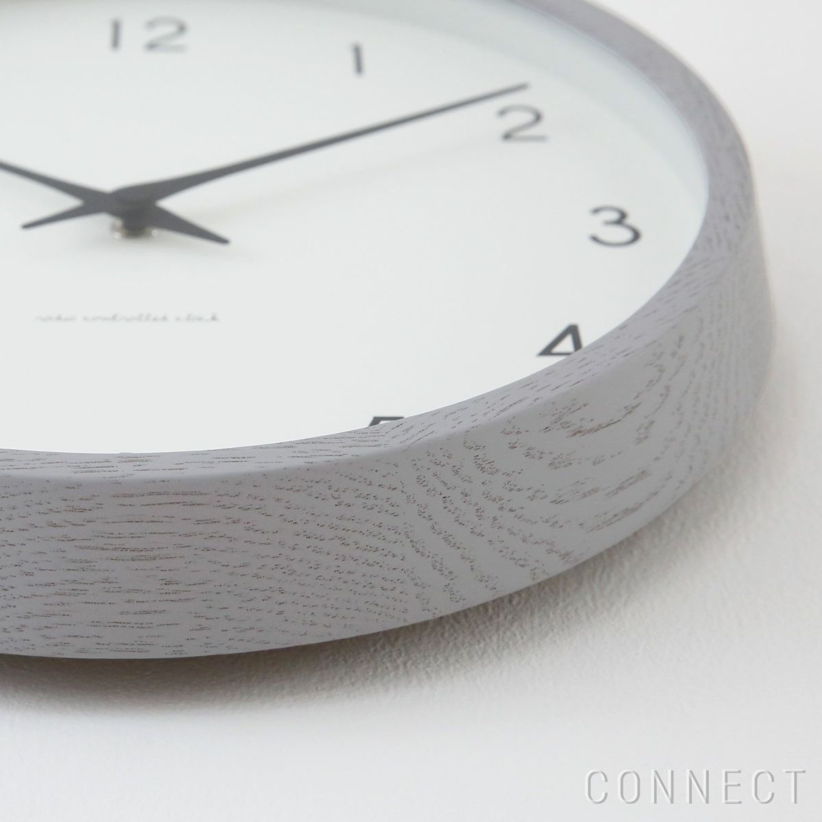 LEMNOS ( レムノス )/Campagne(カンパーニュ) グレー/オーク・ウレタン塗装 掛け時計 電波時計【CONNECT別注】