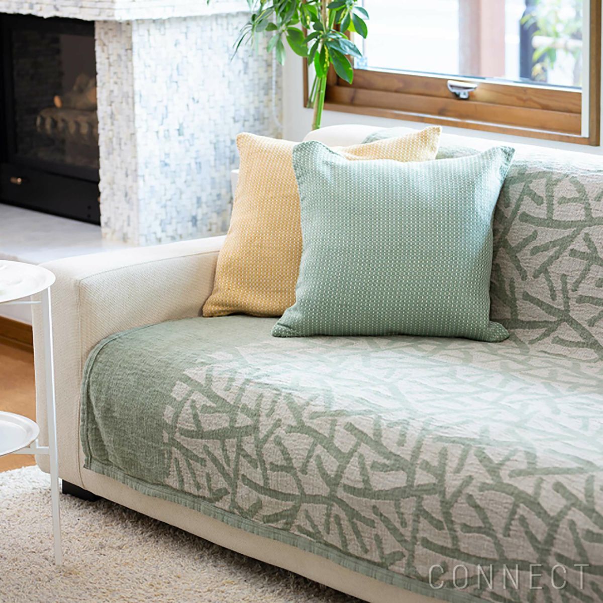 KLIPPAN（クリッパン）リネン＆シュニールコットンブランケット 吾亦紅(われもこう) シングル 140×180cm