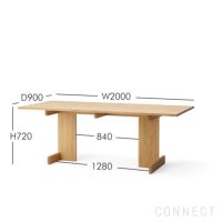 KARIMOKU CASE STUDY（カリモクケーススタディ） / KINUTA A-DT01 / ASHIZAWAダイニングテーブル / ムク天板 200