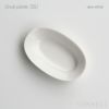 yumiko iihoshi porcelain （イイホシユミコ）/ Oval plate SS / オーバルプレート　SS (dew white)