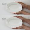 yumiko iihoshi porcelain （イイホシユミコ）/ Oval plate SS / オーバルプレート　SS (dew white)