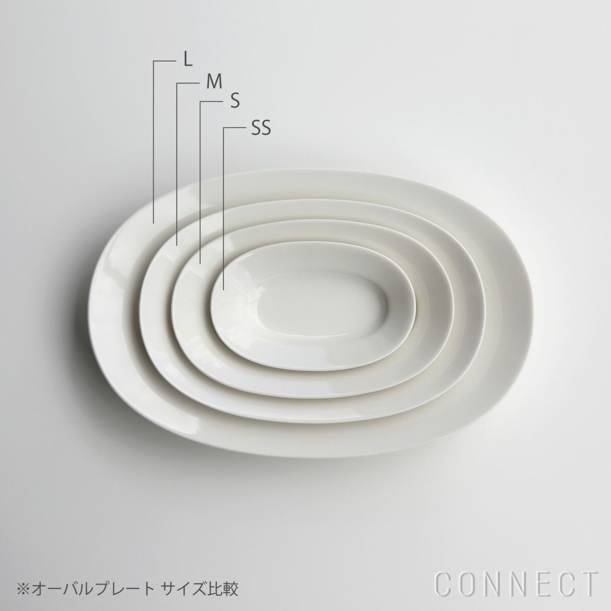 yumiko iihoshi porcelain （イイホシユミコ）/ Oval plate S / オーバルプレート　S (dew white)