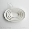yumiko iihoshi porcelain （イイホシユミコ）/ Oval plate M / オーバルプレート　M (dew white)