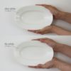 yumiko iihoshi porcelain （イイホシユミコ）/ Oval plate L / オーバルプレート　L (dew white)