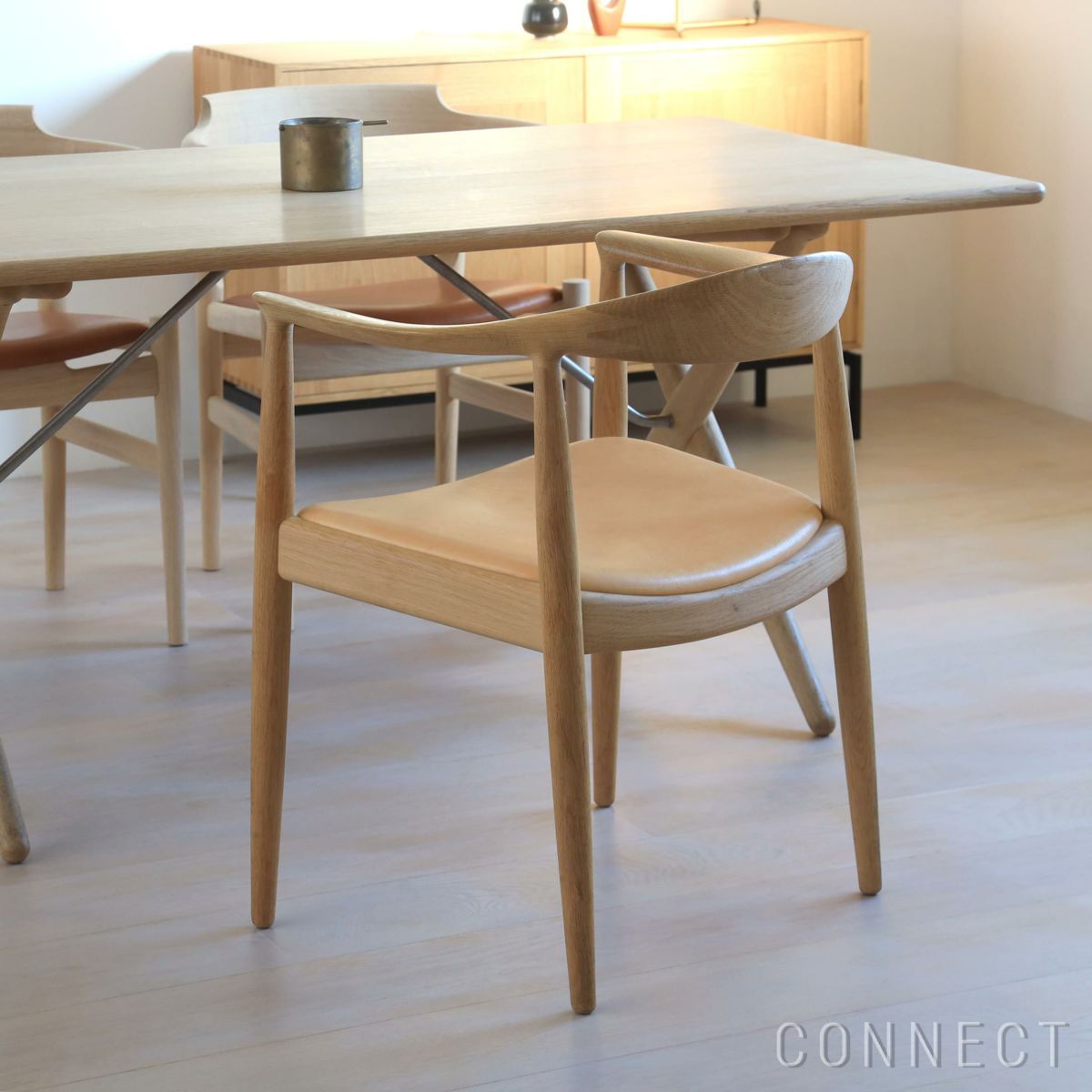 PP Mobler（PPモブラー） PP503 チェア / オーク材・ソープフィニッシュ / スタンダードレザー / ナチュラル