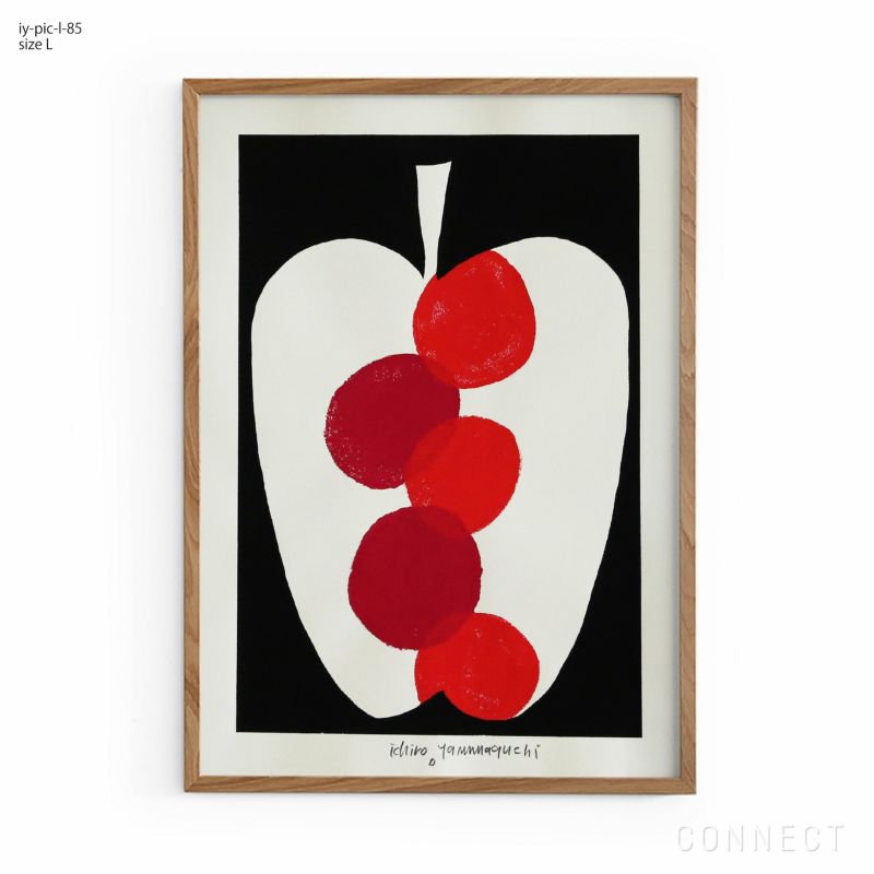 8,900円山口一郎　原画　ポストカード　フルーツ　fruit りんご　アップル
