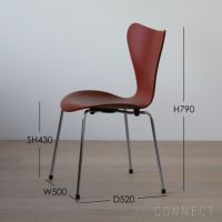 FRITZ HANSEN(フリッツ・ハンセン)/ SERIES 7（セブンチェア） / カラードアッシュ / ベネチアンレッド