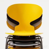FRITZ HANSEN(フリッツ・ハンセン)/ ANT（アリンコチェア） / トゥルーイエロー / カラードアッシュ