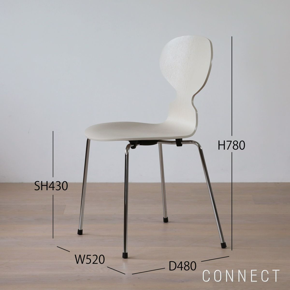 FRITZ HANSEN(フリッツ・ハンセン)/ ANT（アリンコチェア） / ライトベージュ / カラードアッシュ