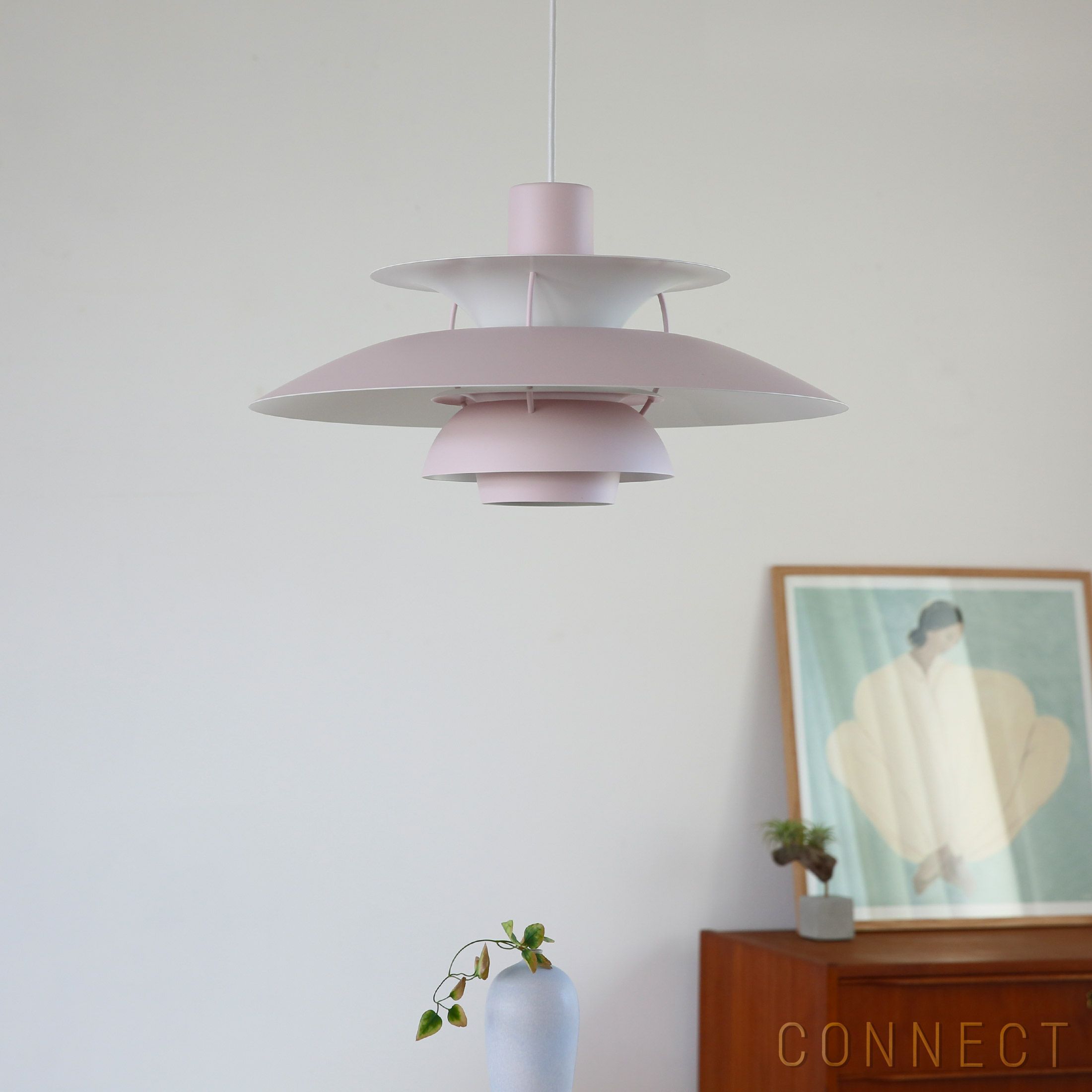 正規品 未使用 ルイスポールセン PH5 モノクローム ペールローズ 北欧照明 PH 5 （モノクローム・ペールローズ） ペンダント ｜ Louis Poulsen