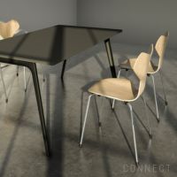 FRITZ HANSEN(フリッツ・ハンセン)/ GRAND PRIX（グランプリチェア） / オーク / ナチュラルウッド