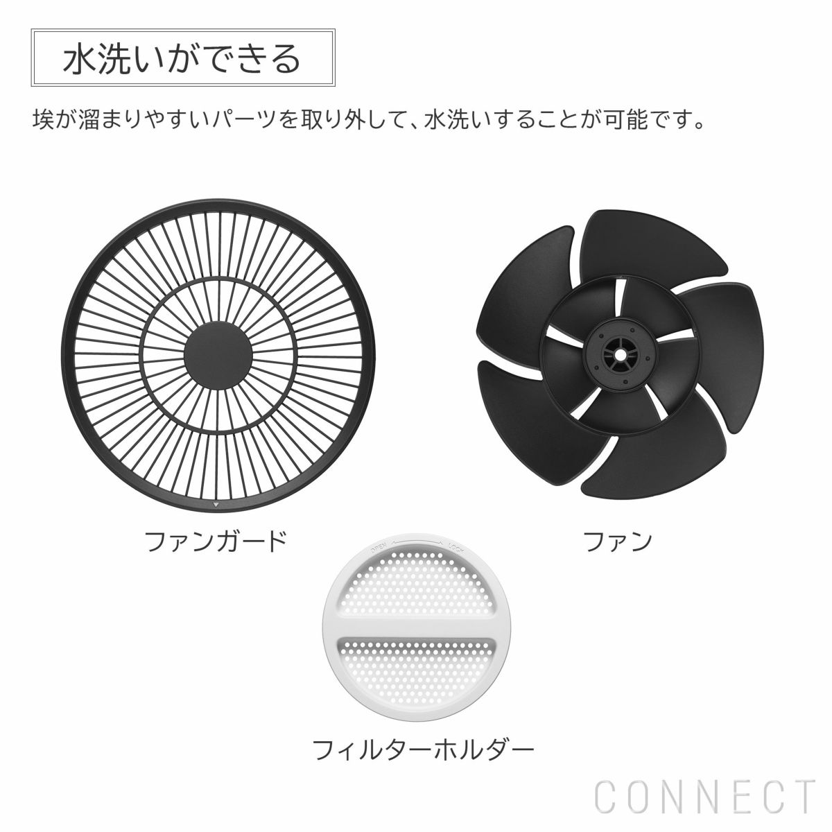 BALMUDA（バルミューダ） / GreenFan C2（ポータブル サーキュレーター）【A02A-WK】