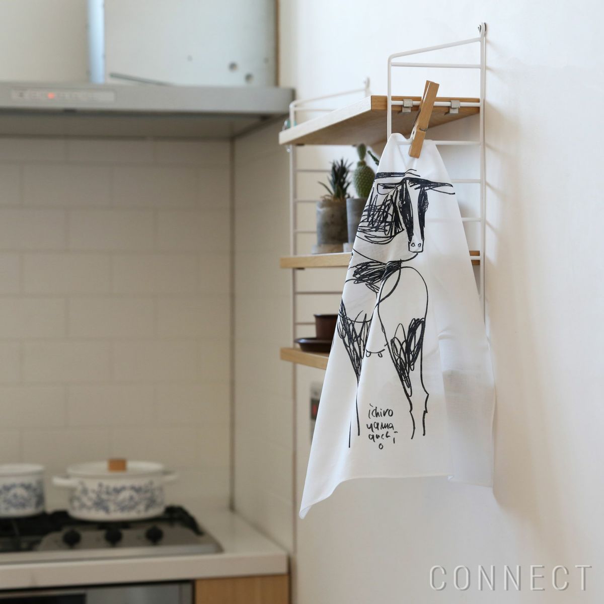 山口一郎描きおろし / 丑（うし）ハンカチ