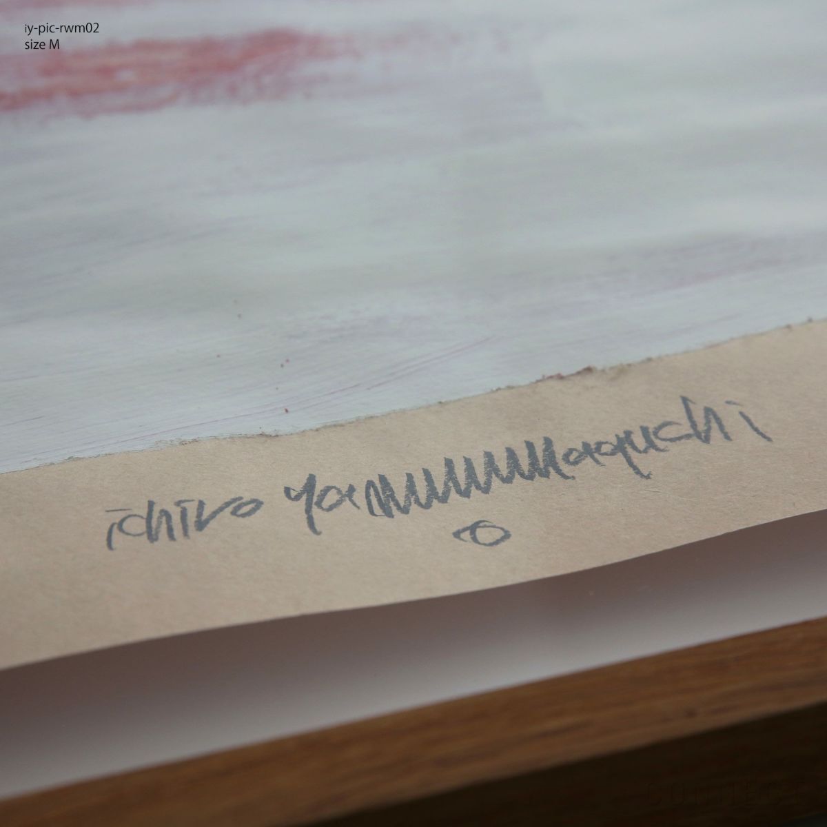 山口一郎 / Mサイズ（W475×H635mm） / 赤と白 / iy-pic-rwm02