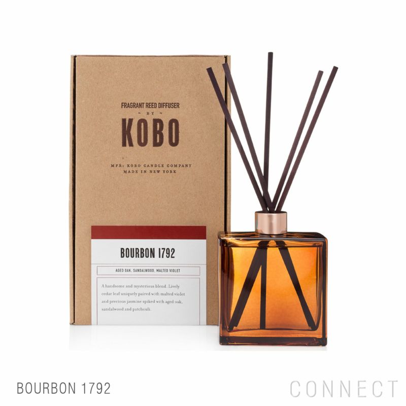 KOBO（コボ） / WOODBLOCK（ウッドブロック） / DIFFUSER（ディフューザー） / BOURBON 1792 / フレグランス