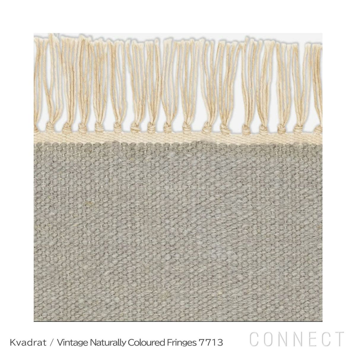 Kvadrat / Kinnasand（クヴァドラ / キナサン）/Vintage Naturally Coloured Fringes（ヴィンテージ ナチュラリー カラード フリンジ）/7154000（180cm×240cm）/ラグ