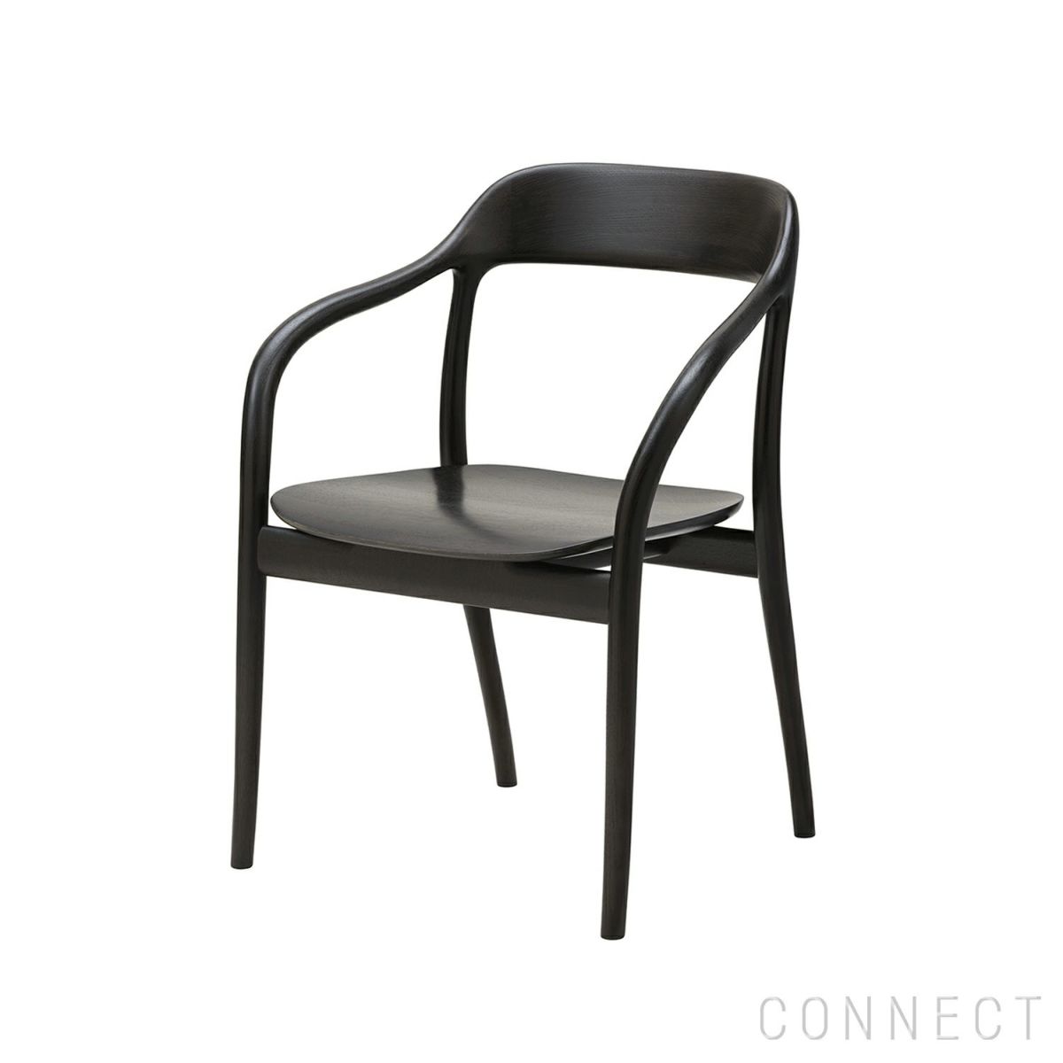 MARUNI COLLECTION（マルニコレクション） / Tako / アームチェア / オーク材 / ウレタン樹脂塗装（ナチュラルブラック）