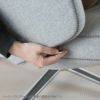 Vitra（ヴィトラ） / Grand Repos（グランレポ）ラウンジチェア / Cosy 2 Cross stitch（コージー2 クロスステッチ） pebble grey / アルミベース・ポリッシュ仕上げ / SH40cm（Low）