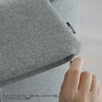 Vitra（ヴィトラ） / Grand Repos（グランレポ）ラウンジチェア / Cosy 2 Cross stitch（コージー2 クロスステッチ） pebble grey / アルミベース・ポリッシュ仕上げ / SH40cm（Low）